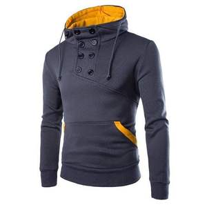 Vente en gros de sweats à capuche pour hommes pulls streetwear pour hommes sweats à capuche personnalisés sweats à capuche de couleur unie pour hommes - Product Image 4