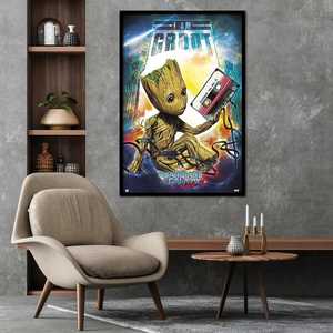 Gardiens de la Galaxie Vol. 2 tableaux muraux au design moderne « I Am Groot » - Product Image 5