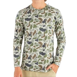 เสื้อฮู้ดตกปลาแขนยาวคุณภาพสูงจาก Kivotech พิมพ์ลายด้วยความร้อน แห้งเร็ว กันน้ำ ต้านเชื้อแบคทีเรีย ผลิตจากผ้าสแปนเด็กซ์/โพลีเอสเตอร์ - Product Image 4