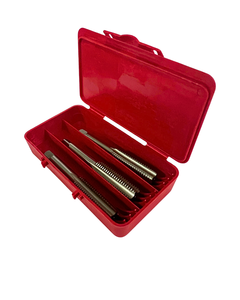 High Speed Steel <b>Hand</b> Tap <b>Set</b> Straight Flute DIN352 Right <b>Hand</b> Tapping <b>Tool</b> 3 Pcs in Case - Product Image 4