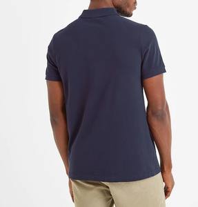 Polos atléticos con logotipo personalizado de algodón al por mayor, polos de manga corta lisos de alta calidad a precio barato, Polo para hombre con bloque de color para exteriores - Product Image 2