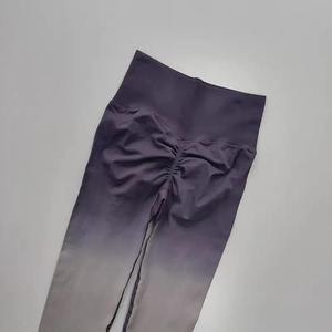 Leggins de Yoga de cintura media de punto con logotipo personalizado para mujer - Product Image 3