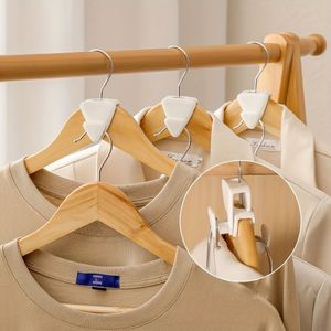 ที่แขวนเสื้อผ้าไม้แข็งสไตล์เรโทรจากโรงงาน2024สำหรับตู้เสื้อผ้าห้องน้ำห้องนั่งเล่น-สำหรับโรงแรมและซูเปอร์มาร์เก็ต - Product Image 4