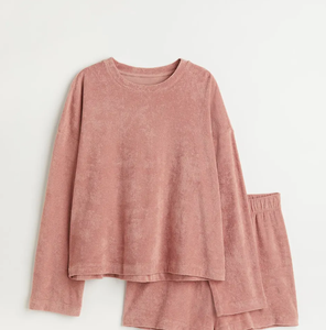 ชุดนอนลำลองผ้าฝ้ายแท้ 100% สำหรับผู้หญิง แขนยาว มีกระเป๋า เหมาะสำหรับใส่ในบ้าน สวมใส่สบายสำหรับฤดูใบไม้ผลิและฤดูใบไม้ร่วง - Product Image 1