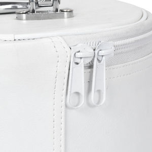 OES Fez Case White Machine Parche bordado Material de cuero duradero Masonic Cap Fez Case OEM revisado - Product Image 6