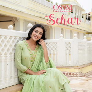 Elegante Pure Mal Jacquard Dobby Top con bordado pesado Fondo de algodón puro con Dupatta Perfecto para bodas - Product Image 1