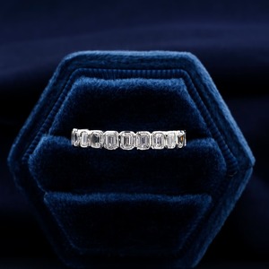 สวย D E F สีมรกตตัด Lab ปลูกเพชรแหวนแต่งงานแหวนแหวนเงินสเตอร์ลิง VS + ของขวัญแต่งงานสําหรับสตรีและผู้ชาย - Product Image 2