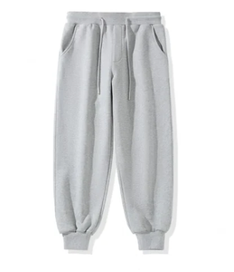 Pantalon de survêtement à jambe droite en molleton épais brodé personnalisé pour homme, style vintage délavé à l'acide - Product Image 5