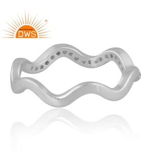 Anillo de piedras preciosas de topacio blanco Natural de plata de ley más vendido, proveedor de joyería de diseño personalizado - Product Image 2