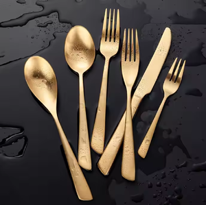 PVD Designer Couverts Set High Premium 18/10 Couverts en métal Passe au lave-vaisselle pour les événements professionnels Prix d'usine - Product Image 1