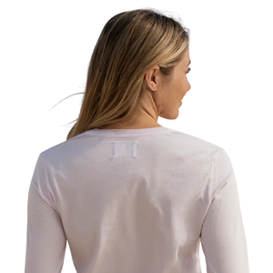 <b>Women</b> Light Pink Long Sleeve V Neck <b>T</b> <b>Shirt</b> 100% Luxury Organic Cotton Pre Shrunk GOTS Certified Premium Soft Classic Fit Tee - Product Image 6