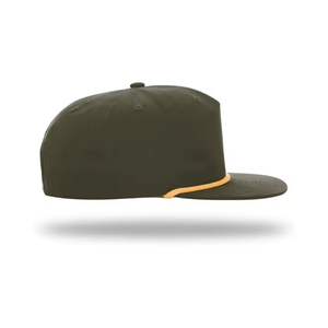Chapeau de papa en coton à 5 panneaux de qualité supérieure Logo personnalisé Casquette Snapback non structurée à bord plat vierge pour le cyclisme en plein air-Made Viet Nam - Product Image 4