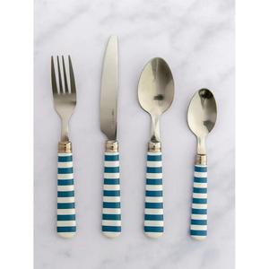 Juego de cubiertos de acero inoxidable, cucharas, tenedor y cuchillo, juego de 4 piezas, mangos de diseño único para accesorios de mesa de comedor - Product Image 2