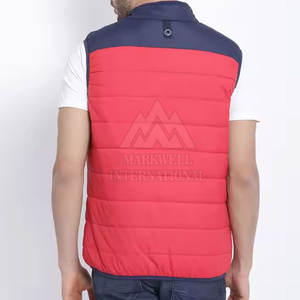 Gilet d'hiver matelassé pour homme, coupe ajustée, marque privée, nouvelle arrivée, fermeture éclair intégrale - Product Image 4