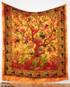 ผ้าพิมพ์ลายต้นไม้ขนาด84x90นิ้วแบบผูกติดผนังลายฮิปปี้แมนดาลาสไตล์วินเทจ - Product Image 1