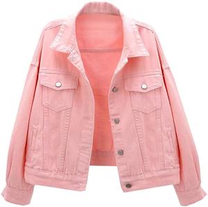 Chaqueta vaquera básica de invierno de manga larga para mujer, relleno de algodón transpirable, 4 opciones de color para venta al por mayor - Product Image 5