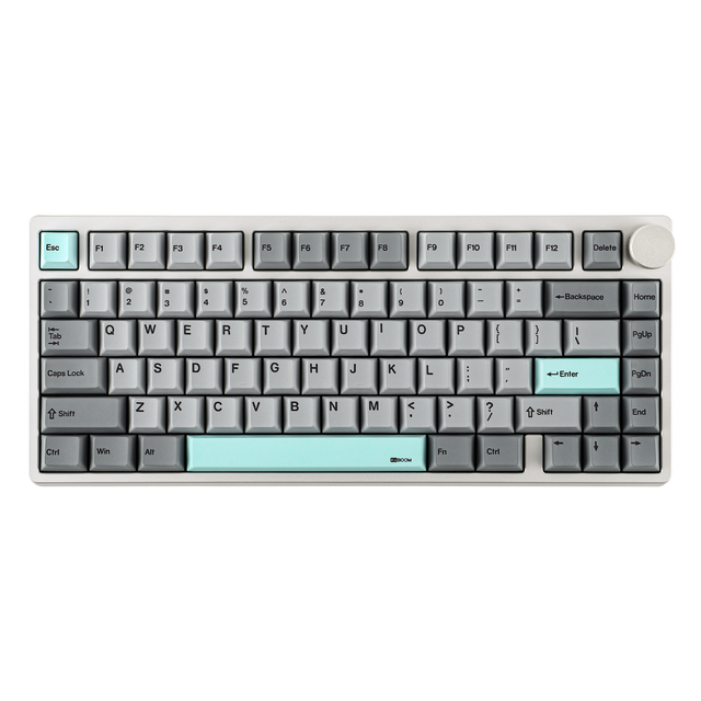 KiiBOOM Moonshadow V2 75% Wireless Aluminum QMK&VIA Programmable Gasket Mount Mechanical Keyboard RGB Gaming Keyboard