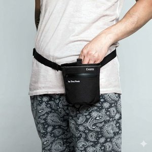 Sac à friandises pour animaux de compagnie Exoro Apparels de haute qualité, imperméable et écologique, pour chiens et chats, sac de ceinture portable pour l'entraînement avec rangement - Product Image 6