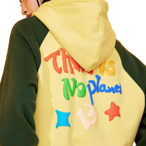 Precio barato personalizar Regular Fit Pullover Hoodie hombres Premium grueso polar corte borde 3D Puff impresión térmica invierno 100% algodón - Product Image 3