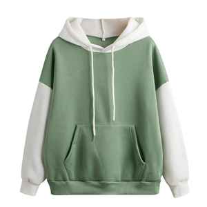 Femmes nouvelle mode décontracté coton surdimensionné sweat à capuche couleur unie motif 3D brodé imprimé Techniques Long avant - Product Image 4