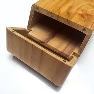 Cajas de madera personalizables Humidor Caja de puros con bisagras Acabado Caoba Caja de puros de madera Caja de puros - Product Image 2