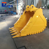 Bucket Excavator Tugas Berat Q355B Baja Tahan Aus, Bucket Batu Excavator untuk Mesin 20 hingga 35 Ton