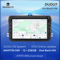 DUDUAUTO DUDU7 7870 Radio de Auto con Pantalla Táctil Android 1280*720P para VW de 8 Pulgadas con Car Play y Android Auto
