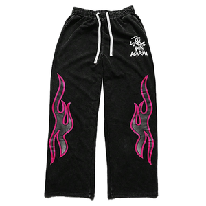 กางเกงวอร์มผู้ชายแบบสั่งทำพิเศษ คุณภาพสูง แต่งสีสันแบบ Color Block Patchwork กางเกงวอร์มผู้ชายเอวสองชั้นทรงตรงแบบสั่งทำ - Product Image 6