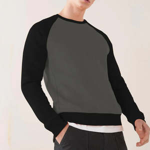 100% tela de lana de algodón logotipo personalizado estampado Regular Fit Color bloque personalizado cuello redondo ropa de Hombre Sudaderas de invierno - Product Image 6