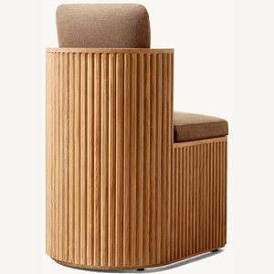 Canapé-lit durable et confortable pour se détendre, fabriqué en teck robuste, équipé de mousse souple pour s'asseoir - Product Image 2