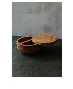 Recently Wooden 2 Canister Spicy Masala for Use Kitchen Table Design Casseroles Serving Hot Pot - Product Image 5