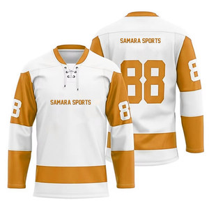 100% poliéster transpirable impreso sublimación hombres Hockey sobre hielo Jersey diseño personalizado ropa deportiva-Hockey Wear camisas - Product Image 1