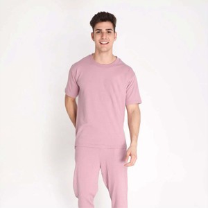 Ensemble T-shirt et short de qualité supérieure pour hommes-Ensemble deux pièces confortable et à la mode - Product Image 1