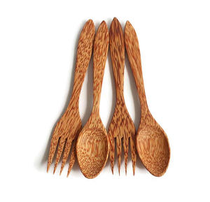 Juego de cucharas de madera natural de alta calidad: utensilios de cocina hechos a mano, seguros para alimentos, exportación sostenible. - Product Image 4