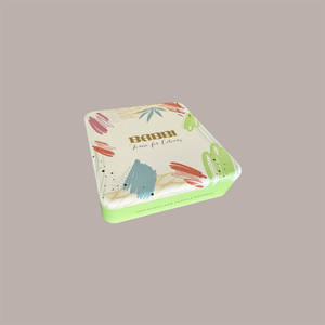 Coffret cadeau personnel 190g-Gaufrettes remplies de pistache et de crème à la vanille dans une boîte cadeau colorée - Product Image 3