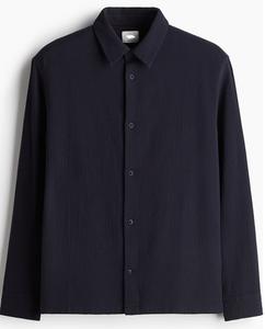 Chemise de haute qualité pour hommes coupe régulière douce légère froissée 100% coton solide marque personnalisée vêtements de confort à manches longues prix de gros - Product Image 2