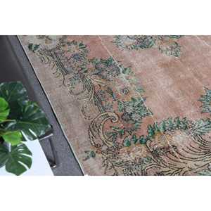 พรมวินเทจขนาดใหญ่ 5.2x8.7 ฟุต พรมตุรกี พรมขนสัตว์สีแดง - Product Image 3