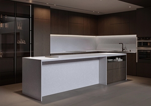 Custom Kitchen and Bathroom Vanity <b>Tops</b> Calacatta Quartz Natural Stone Countertops Carrara Calacata Hotel Project Prefab Cut - Product Image 3