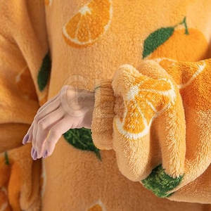 Wearable Polyester / Fleece <b>Blanket</b> <b>Hoodie</b> <b>Oversized</b> Cozy Warm Hooded <b>Blanket</b> In Reasonable Price - Product Image 6