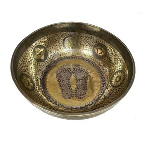 Cuenco curativo hecho a mano de calidad superior Cuenco grande de meditación de metal de latón del Himalaya martillado. - Product Image 6