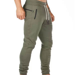 กางเกงวิ่งสำหรับผู้ชายมีกระเป๋ามีซิปกางเกงออกกำลังกายกางเกงรัดรูปแห้งเร็วกางเกงกีฬาสำหรับใส่ไปยิม - Product Image 3