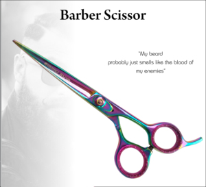 Tijeras profesionales de acero inoxidable con alto contenido de carbono de 6,5 pulgadas, tijeras de corte de pelo para salón de peluquería con mango de cerámica - Product Image 5