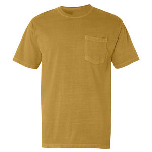 T-shirt à séchage rapide pour homme en coton de qualité imprimé uni à col en O Stock à manches courtes avec poches couleurs unies Style de mode confortable - Product Image 1