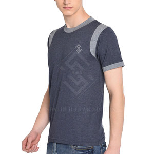 Camisetas de Manga Corta para Hombre, Corte Regular, Color Sólido, Poliéster/Algodón, Ropa de Verano, Transpirable, Ligera, de Alta Calidad y Ecológica - Product Image 3