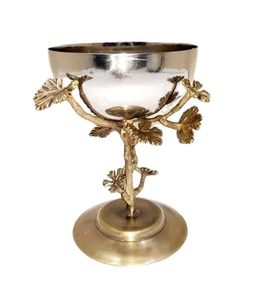 Support décoratif personnalisé en laiton massif pour articles d'ustensiles de cuisine à motifs floraux Produit fait main en vente directe d'usine - Product Image 4