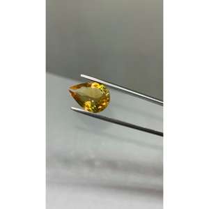 Citrine dorée naturelle 9x7MM en forme de poire, pierre précieuse de qualité supérieure pour la fabrication de bijoux - Product Image 4