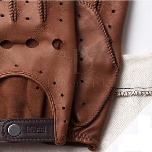 Guantes de conducción de cuero ligeros de alta calidad 2023 guantes de conducción impermeables duraderos para Unisex - Product Image 3