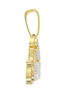 Fait sur mesure VVS diamant naturel Hip Hop rappeur glacé lettre pendentifs 10K/14K or meilleurs prix - Product Image 3