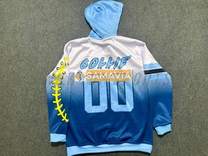 Sudadera con capucha deportiva de verano SAMAVIA, Jersey sublimado con estampado completo para entrenamiento, correr y ropa informal, estilo deportivo - Product Image 6