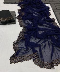 ชุดเจ้าสาวที่หรูหราผ้าคาทันผ้าซิ่นกับงานโดริ: เปลี่ยนสไตล์ของคุณด้วยการตรวจสอบลายดอกไม้เรขาคณิตราคาถูกราคาถูก - Product Image 2